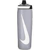 Nike Refuel Bottle 24 oz Sports Bottle BPA Free Airtight (WOLF GREY/BLACK/WHITE)