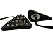 TMS Smoke Triangle Flush Mount LED Turn Signals for 1995-2007 Yamaha Kawasaki Suzuki Honda