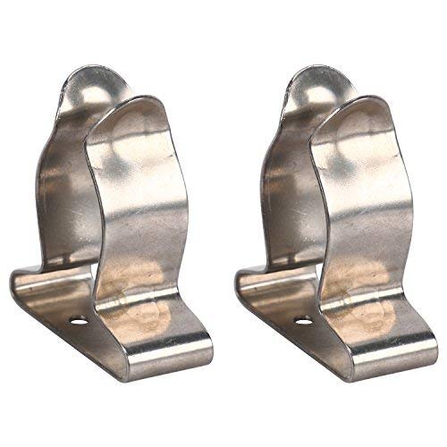 Amarine Made Pair of Stainless Steel Boat Hook Spring Clamp Holder
