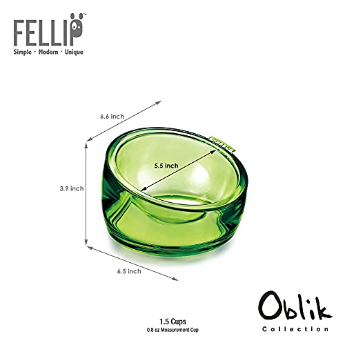 Felli Pet Elevated Dog Bowl Weighty Plastic for Small Medium Pet Slanted Oval Dog Dish Detachable Non Slip Base… - Image 7