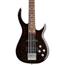 Rogue LX405 Series III Pro 5-String Electric Bass Guitar Transparent Black
