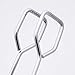 HINMAY Stainless Steel Scissor Tongs with Plastic Silicone Handle for Kitchen Food Cooking Baking Barbecue BBQ Grilling 9-1/2 Inch (2 Pieces)