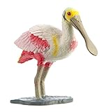 Safari Ltd Wild Safari Wildlife – Spoonbill – Realistic Hand Painted Toy Figurine Model – Quality Construction from Safe and BPA Free Materials – For Ages 3 and Up