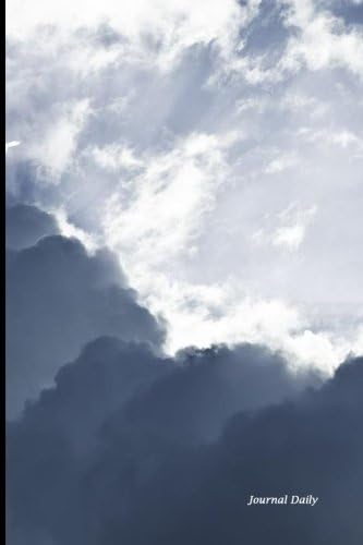 Journal Daily: Blue Skies of Heaven, Lined Blank Journal Book, 6 x 9, 200 Pages For Writing,Unique Gifts,For Him For Her