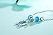 S SIFUNUO Anklets Sterling Silver Opal Turtle Anklet Barefoot Ankle Chain Beach Jewelry Charm for Women Blue