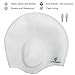 Swim Cap for Long Hair - Silicone Swimming Hat with Ear Pockets for Men and Women, Free Ear Plugs Included