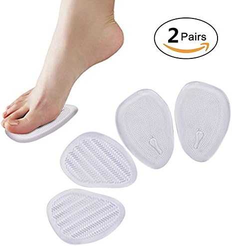 foot pad Pain Relief Self Sticking and Re Usable for High Heels Ball of Foot Cushions, Pack of 2