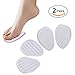 foot pad Pain Relief Self Sticking and Re Usable for High Heels Ball of Foot Cushions, Pack of 2