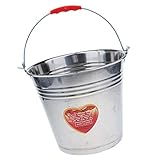 Injoyo Heavy Stainless Steel Bucket, Water Pail Milk Food Storage Tank Pail for Outdoor Camping Picnic Hiking Cooking