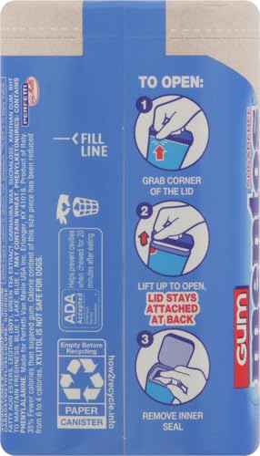 MENTOS PURE FRESH SUGAR-FREE CHEWING GUM WITH XYLITOL, FRESH MINT, IN A RECYCLABLE 90% PAPERBOARD BOTTLE, 80 PIECE (PACK OF 1)