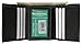 100% Leather Tri-fold Mens Wallet Black #961107