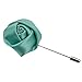 Argositment Wedding Small Rose Boutonniere for Men's Suit Handmade Lapel Pin Flower (Pkg of 15 Color)