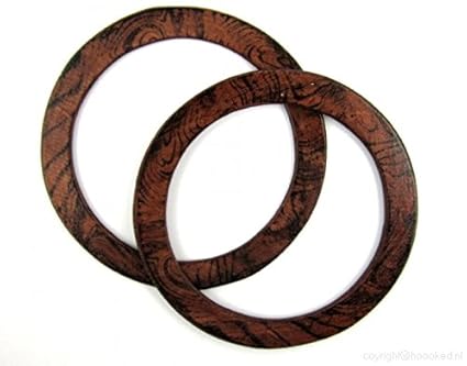 Taschenhenkel Rundbügel, Holz, braun, 22 x 2 x 17,5 cm