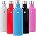 Vremi 16 Ounce Stainless Steel Water Bottle - Double Walled Vacuum Insulated Metal Water Bottle Travel or Gym BPA Free with Leak Proof Lid - Keeps Drinks Hot or Cold Fits Standard Cup Holders - Blue
