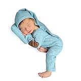 Foryora Newborn Photography Props Outfits – 2Pcs Handmade Set Baby Boy Girl (Blue)