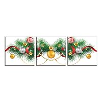 3 Piece Canvas Wall Art Christmas Canvas Prints Home Artwork Decoration for Living Room,Bedroom - 12