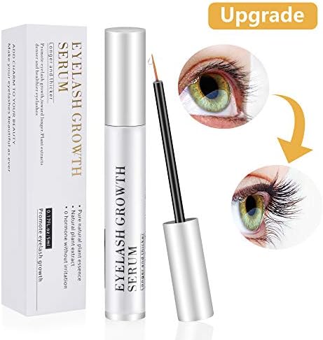 Eyelash Growth Serum, Natural Eyebrow Enhancer, Brow & Lash Enhancing Formula for Longer, Thicker Eyelashes and Eyebrows (5ML)