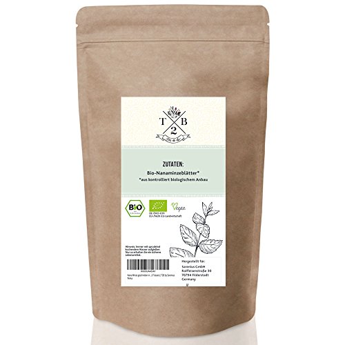 Nana-Minze BIO-Tee geschnitten in Bio-Qualität mit loser Nanaminze (Spearmint, marokkanische Minze),100g | Tea2Be – Bild 6