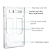 JUMI Badge Holder (Holds 2 Cards) ID Card Name 3x4 Inchs Vertical Hard Plastic Heavy Duty Transparent Polycarbonate 2 Pack