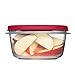 Rubbermaid Easy Find Lids Meal Prep Food Storage Containers, 60-Piece Set, Racer Red
