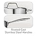 Tramontina Tri-ply Clad Stainless Steel Cookware Set - 12 Pcs. 18/10 Stainless Steel & Induction Ready