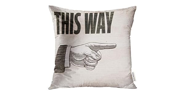 Amazon Com Murieljerome Retro This Way Sign Hand Inspire Finger