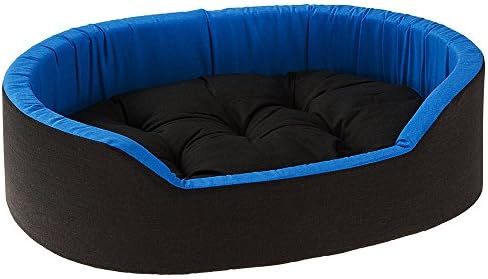 Gorgeous Super Soft Reversable Dual Blue-Black (Dog and Cat Bed)-XXL