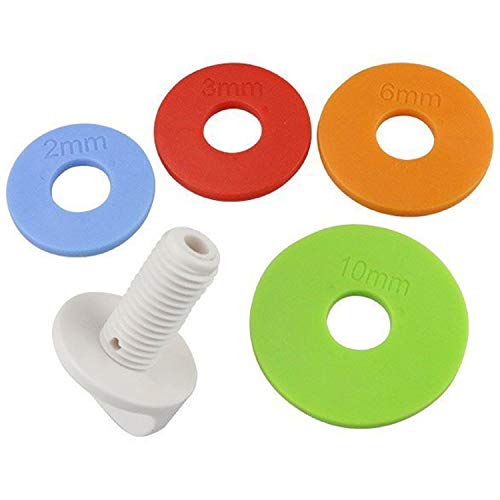 MTNZXZ Rolling Pin Adjustment Ring and Screw, Rolling Pin Guide Ring Spacer, Replacement of Accessories for Adjustable Stainless Steel or Wood Rolling Pins