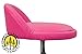DevLon NorthWest Salon Stool with Back Rest Saddle Hydraulic Spa Stool (PINK)