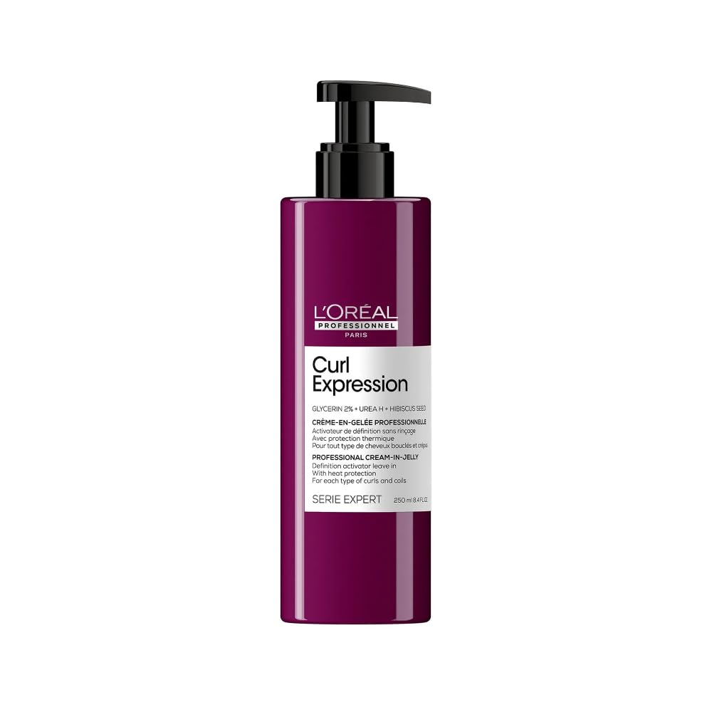 L'Oréal Professionnel Curl Activating Jelly, For Curly & Coily Hair, With Glycerin, Urea H and Hibiscus Seed Extract, Serie Expert Curl Expression, 250 ml