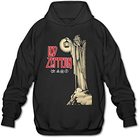 RORTTB Zeppelin Led Men's Graphic Hoodies Sweatshirt Black