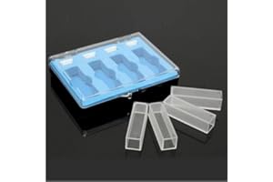 4pcs 10mm Cuvette Cell Micro Optical Quartz Spectrophotometer Cuvettes 3.5ml