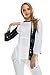 Angel Cola Womens 3/4 Sleeve Tie Dye Two Tones Asymmetrical Tunic Top