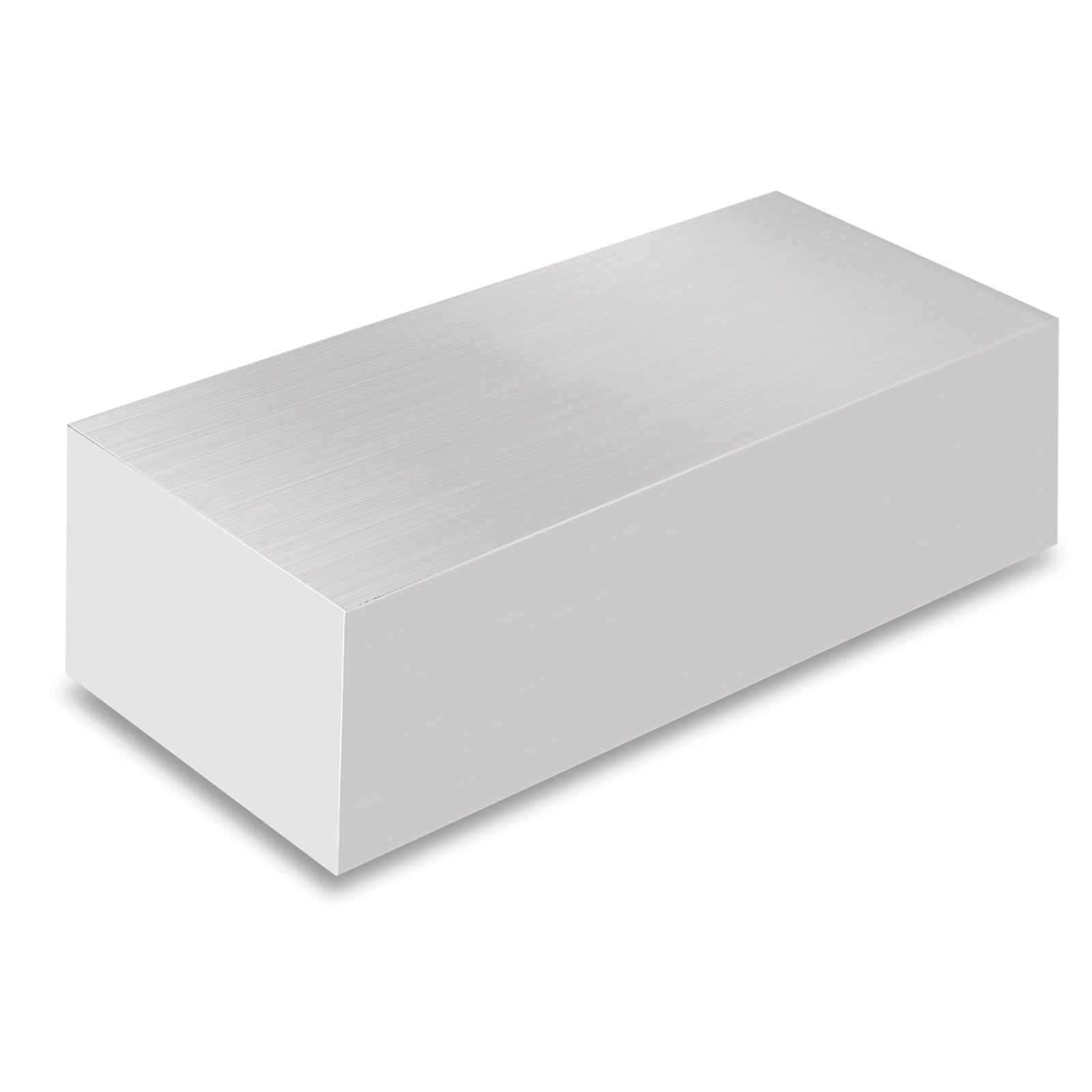 View 1 of 1PCS Aluminum Bar 2x4x8 inch Aluminum Flat Bar 6061 Solid Extruded Lathe Bar Stock Aluminums Flat Plate Aluminums General Purpose Plate for Industrial, DIY Craft