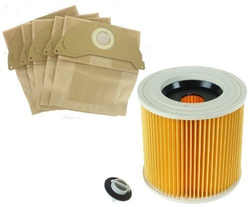 Lot De 10 Grands Sacs De Filtration à Double Paroi Pour Aspirateur Karcher WD3 WD3P MV3 Wet
