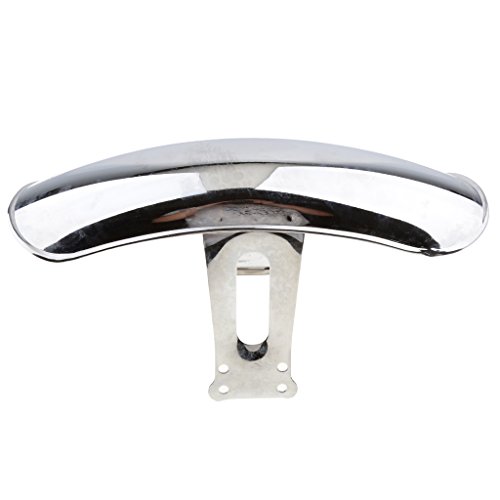 MonkeyJack Stainless Steel Front Fender / Mudguard / Mud Guard for Honda CG125 - Chrome