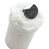 Fiaya Oreo Ice Cream Cookies Sequins Fluffy Floam Cloud Biscuits Slime Mud Putty Scented Stress Relief Clay Toy Kids Gifts (White B, 120ml)