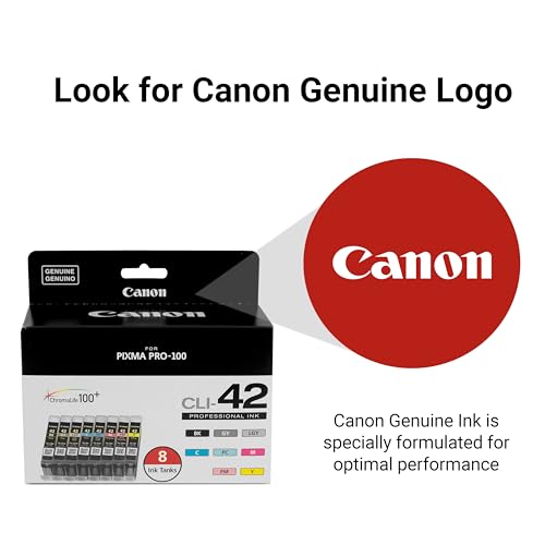 Canon CLI-42 Genuine Eight Color Pack, Compatible with PIXMA PRO-100 Printers