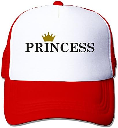 Matching Couple Princess Crown Mesh Sun Hats Red