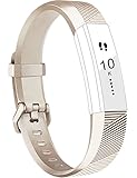 Vancle Fitbit Alta Band/Fitbit Alta HR Band, Newest Replacement Wristbands for Fitbit Alta HR 2017/Fitbit Alta 2016 (# champagne, Small)