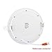 Coidak CO801-2 12W Round LED Panel Light 6.7-Inch Cool White Ultra-thin Downlight with LED Driver