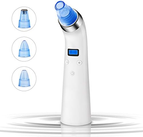 Blackhead Remover, Suction Microdermabrasion with USB Charged/LCD Display/Low noise for Removing Blackhead, Acne, Grease and Dead Skin(Warm White)