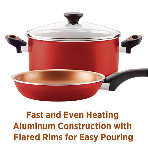 Farberware 10364 Glide Ceramic Nonstick Cookware Pots and Pans Set, 11