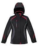North End Height Ladies 3-In-1 Insulated Liner Jacket, Black/Classic Red, L
