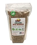 Organic Rye Berries, 1.5 LBs - Whole Wheat