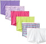Hanes Women's 6-Pack Assorted Cotton Boy Shorts Panties Lady's Underwear Pantys