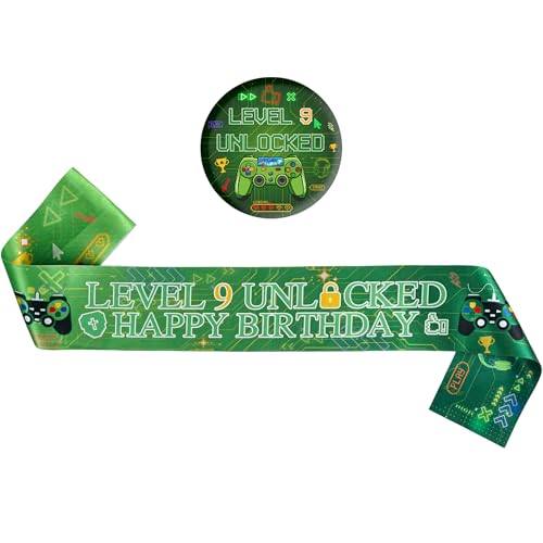 9th Birthday Decorations Green