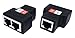CERRXIAN RJ45 Splitter Adapter, RJ45 Female to 2 Female Splitter Coupler LAN Ethernet Network 1 to 2 Adapter (2-Pack)