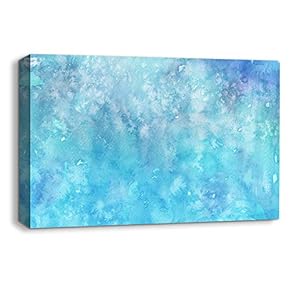 Canvas Wall Art Abstract Ink Feature Painting Artwork for Home Prints Framed - 12x18 inches