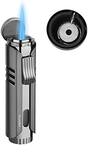 高い品質 Pipita 葉巻ライター トーチライター ターボ 注入式 ジェットライター 防風 充填式 直噴ターボライター タバコろうそく火起こし ガスライター キャンプ